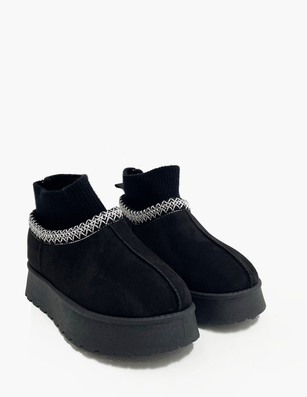 Botas negras - Cuello de punto y plataforma_3280.jpg