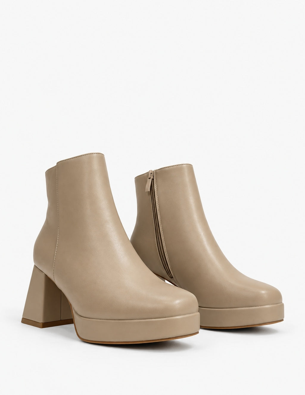 Botines Kaki de Tacón Ancho y Plataforma | Mujer_3848.jpg