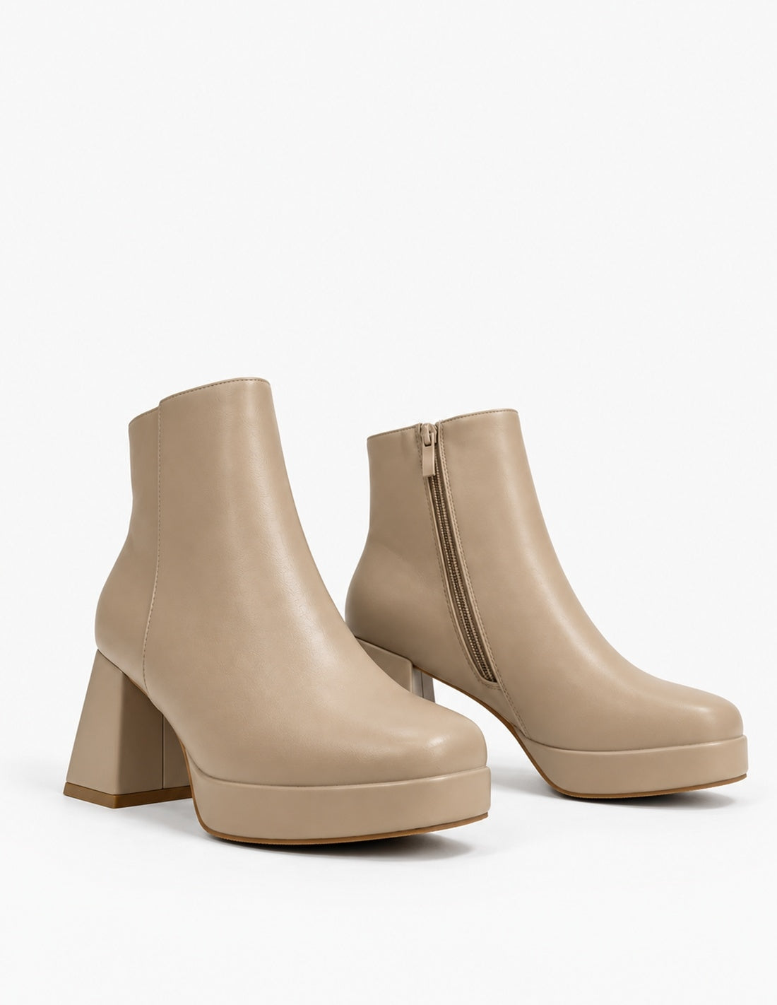 Botines Kaki de Tacón Ancho y Plataforma | Mujer_3849.jpg