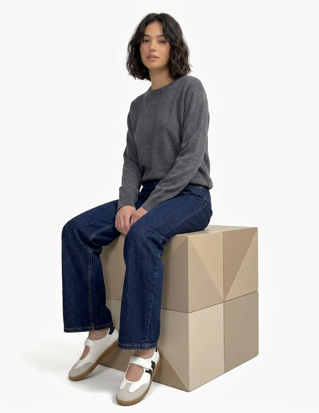 Deportivas Bailarinas Blancas y Negras_3481.jpg