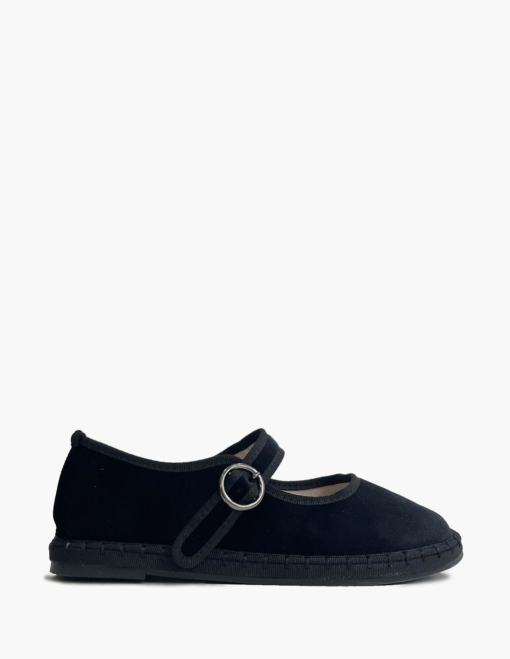 Merceditas con Hebillas Mujer - Negro y Terciopelo_3685.jpg