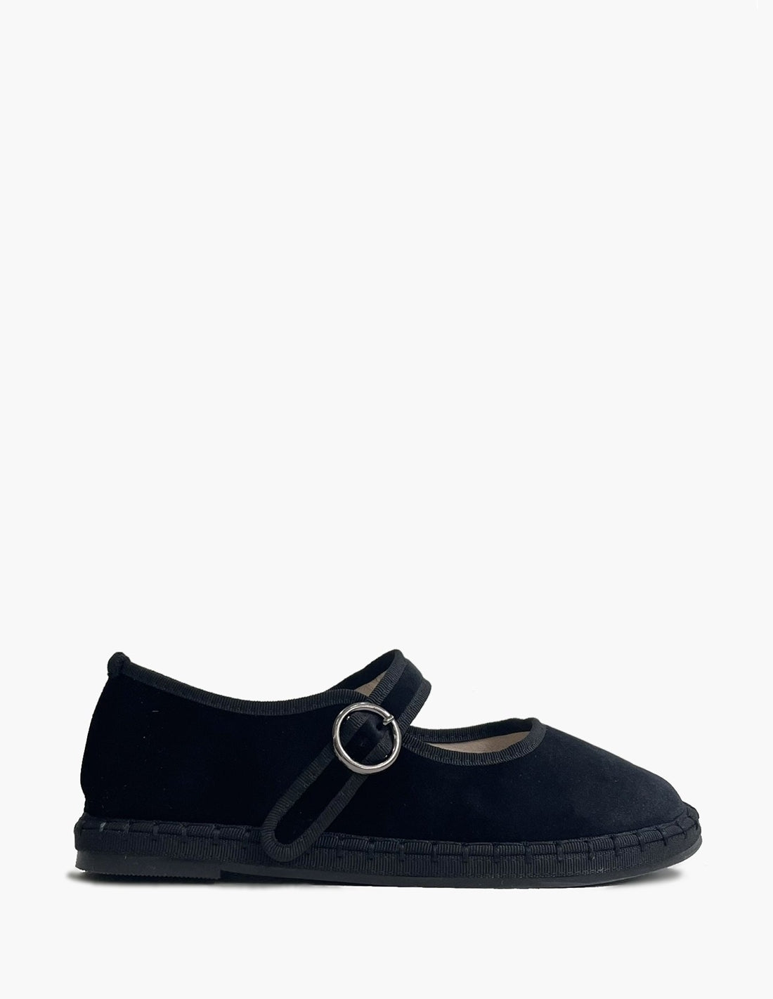 Merceditas con Hebillas Mujer - Negro y Terciopelo_3685.jpg