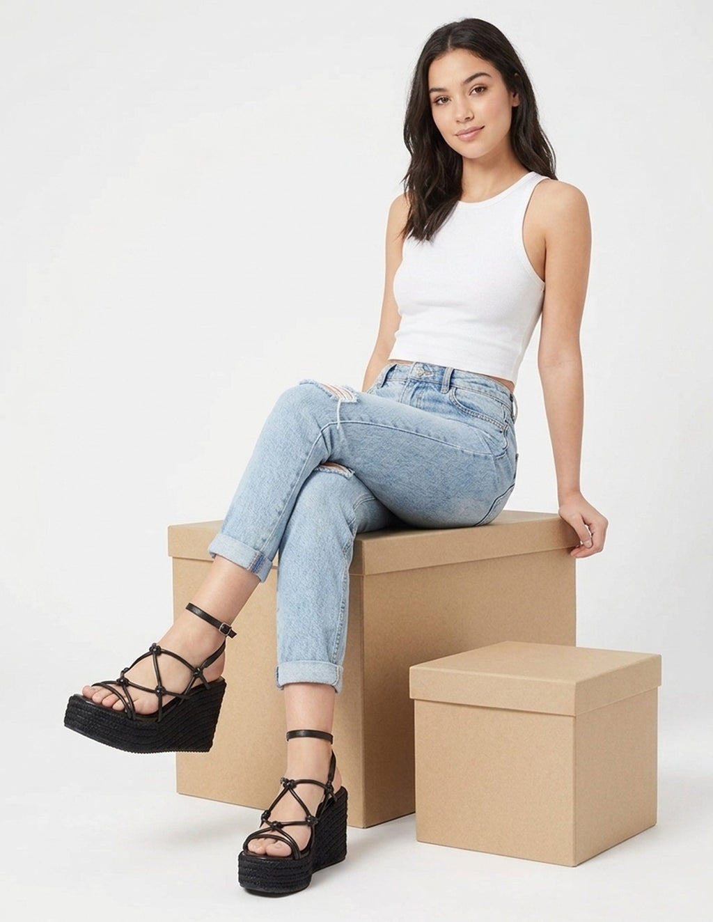 Sandalias Negras - Tiras Anudadas_3523.jpg
