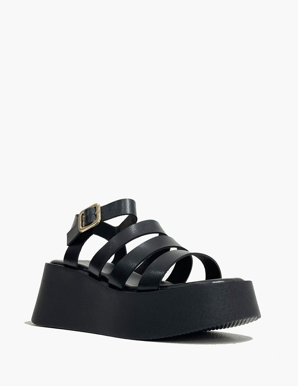 Sandalias Negras Mujer - Tiras y plataforma_3647.jpg