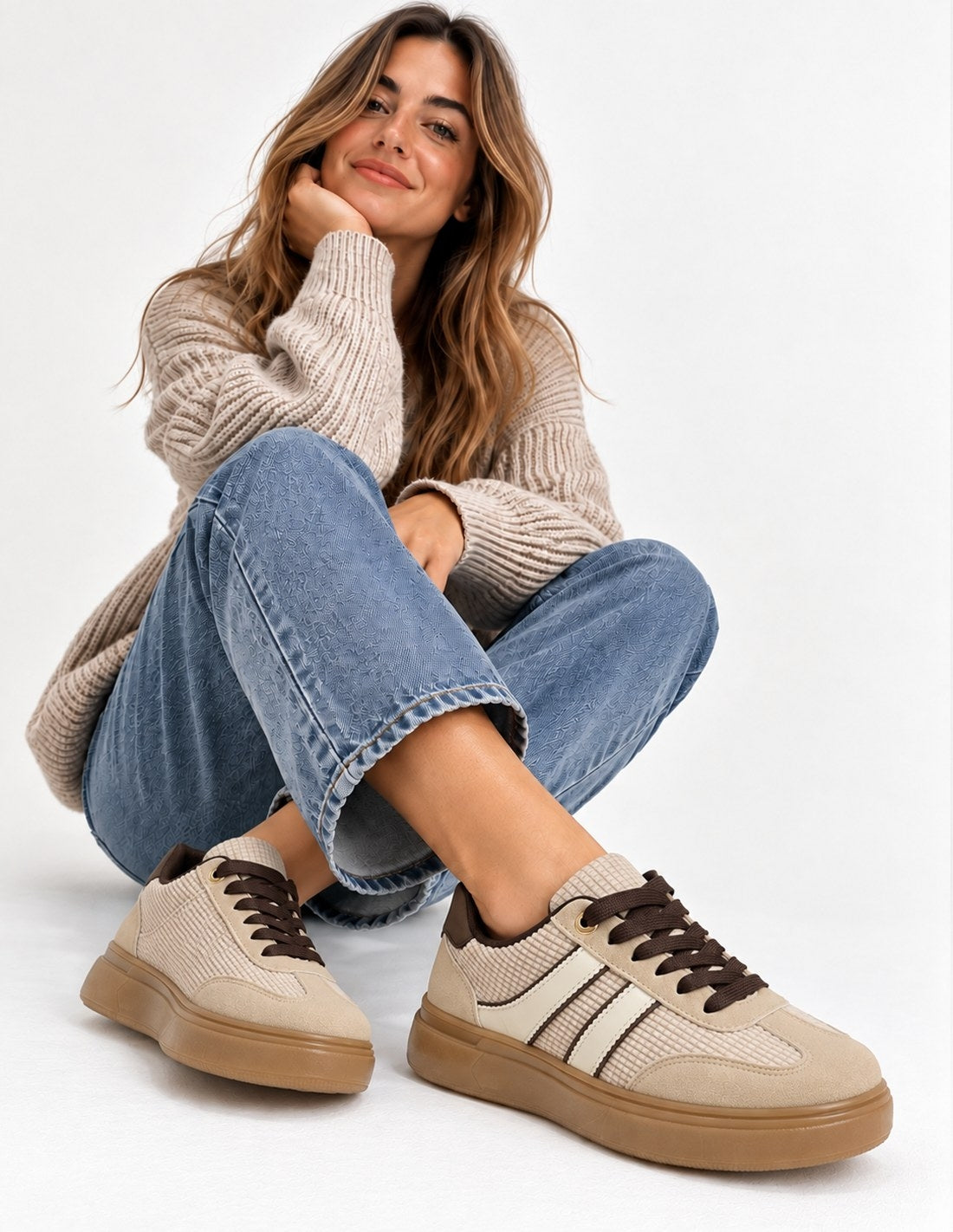 Zapatillas Deportivas Beige Mujer_3820.jpg