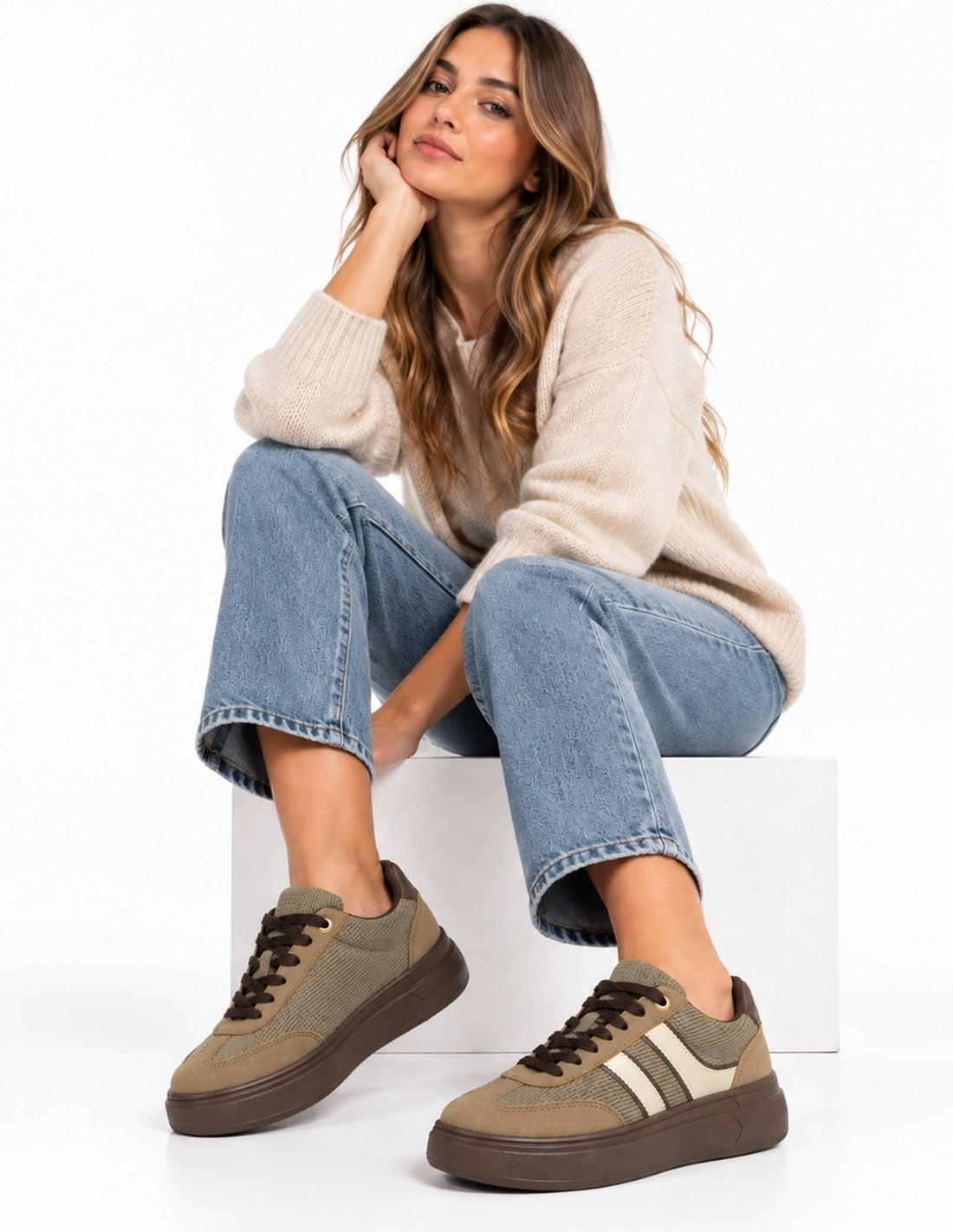 Zapatillas Deportivas Kaki Mujer_3826.jpg