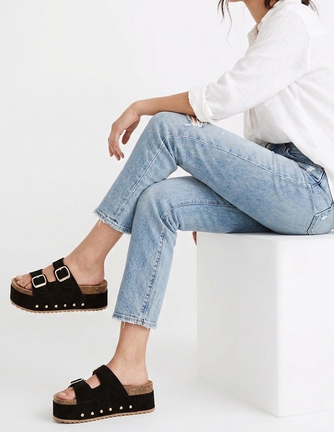 Sandalias con tachuelas - Negras