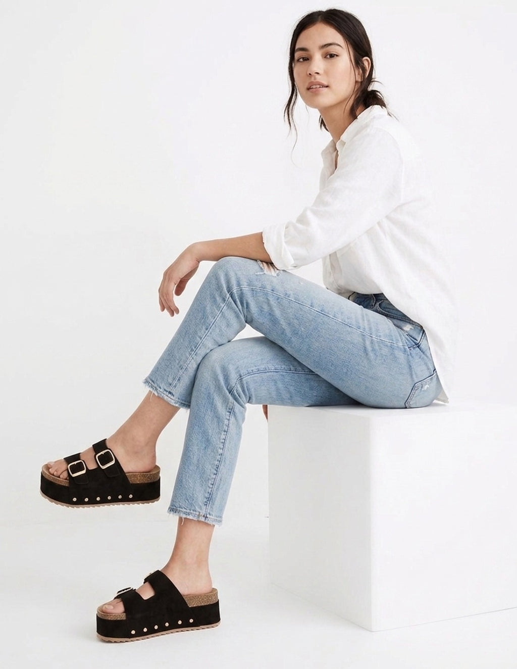 Sandalias con tachuelas - Negras