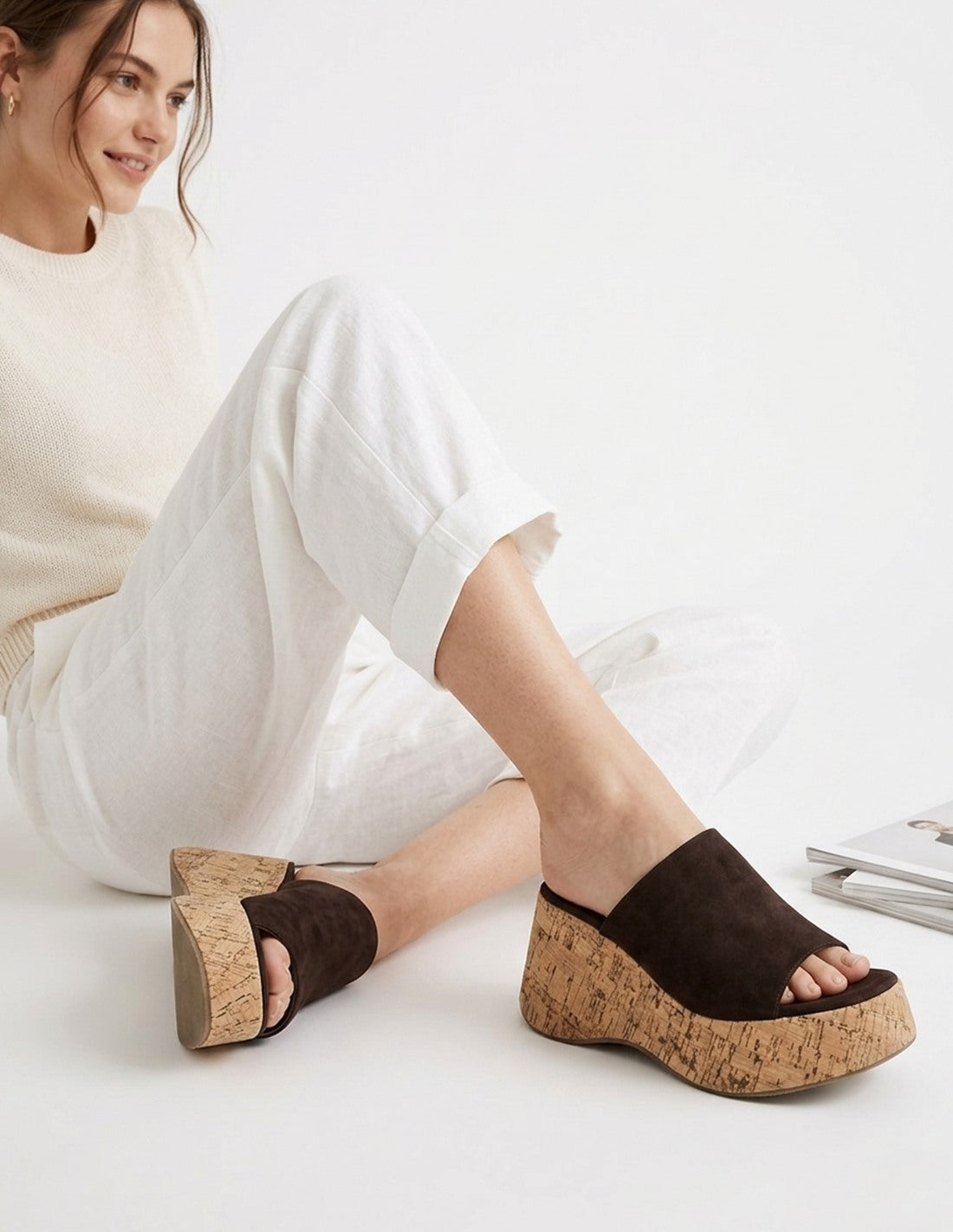 Sandalias de Cuña Marrones